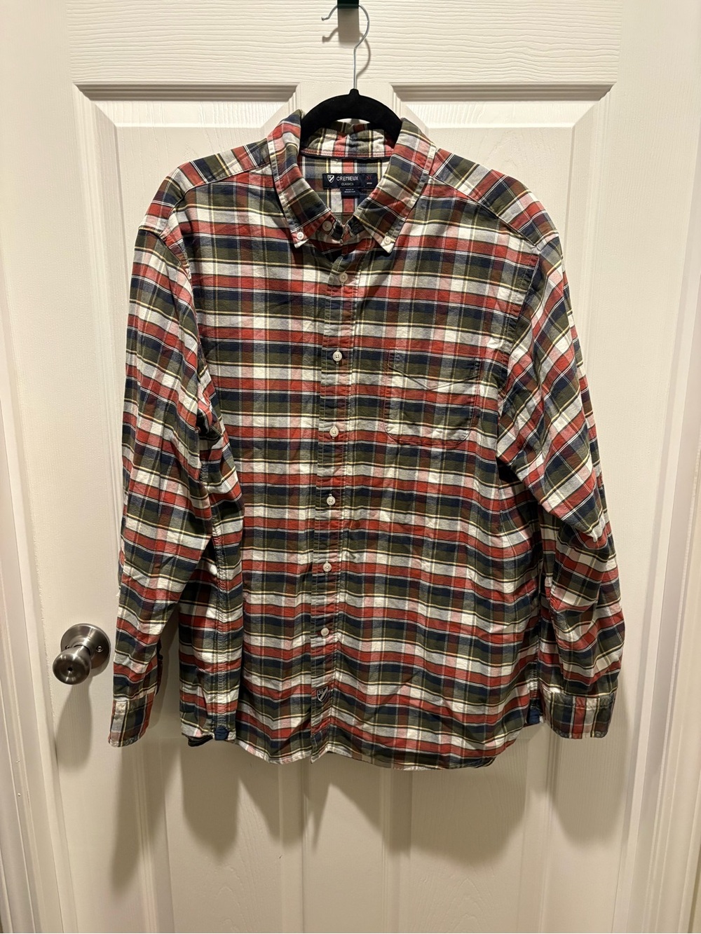 Daniel Cremieux Red, Green & White Plaid Button-Down Shirt